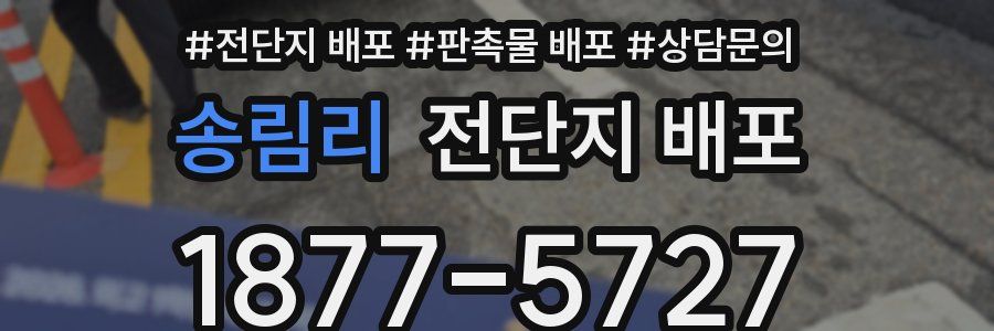 송림리 전단지 배포