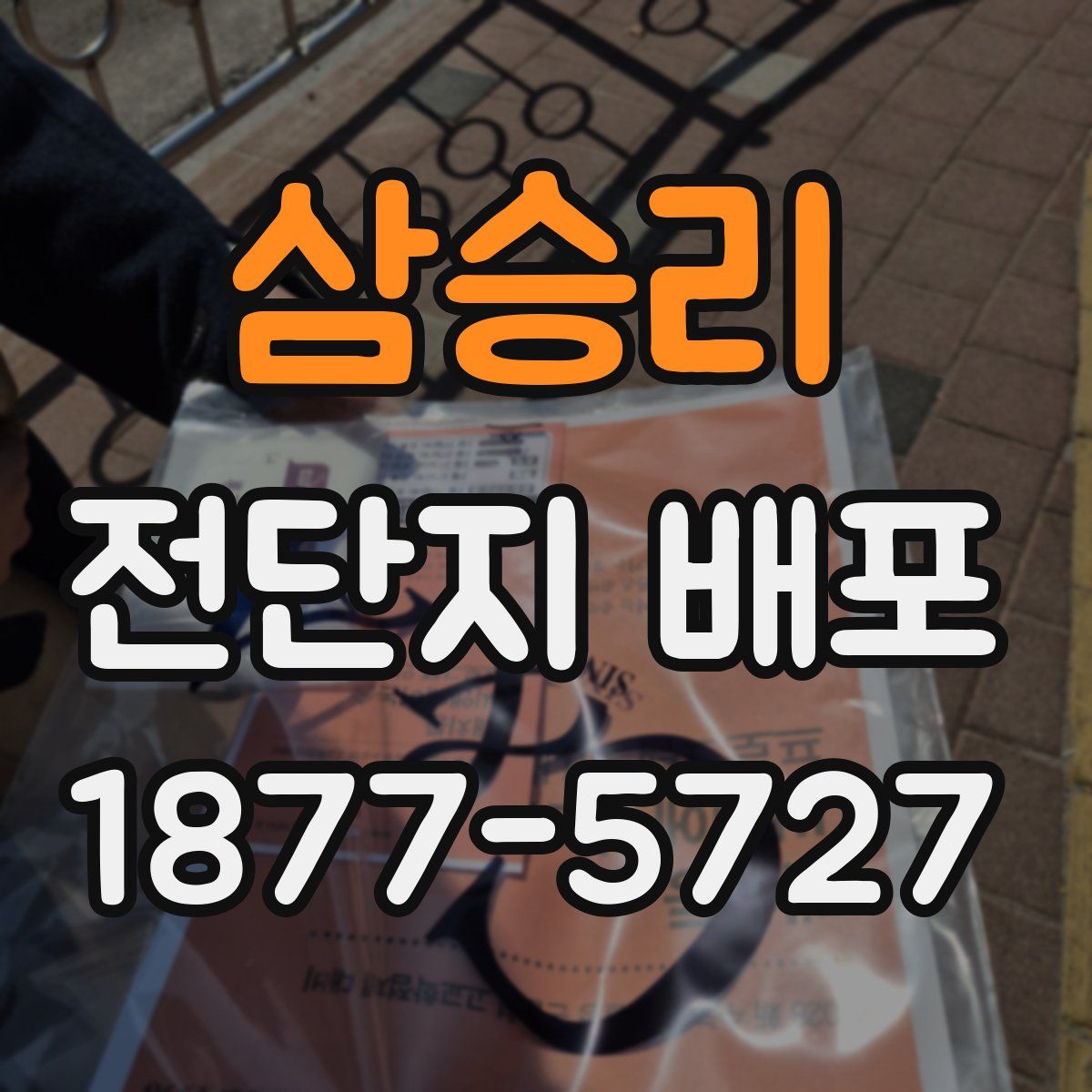 삼승리 전단지 배포