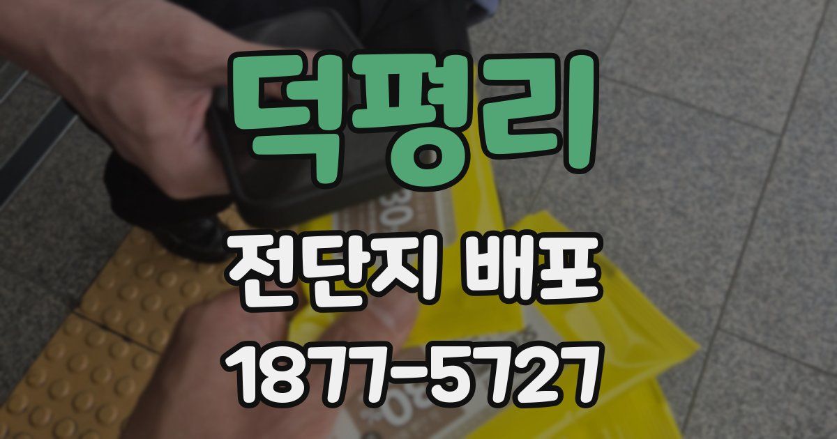 덕평리 전단지 배포