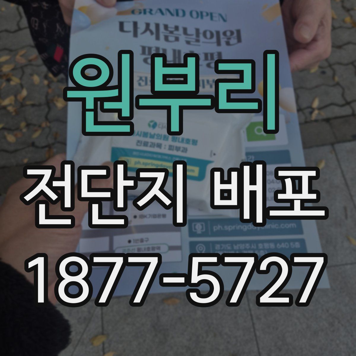 원부리 전단지 배포