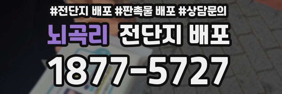 뇌곡리 전단지 배포
