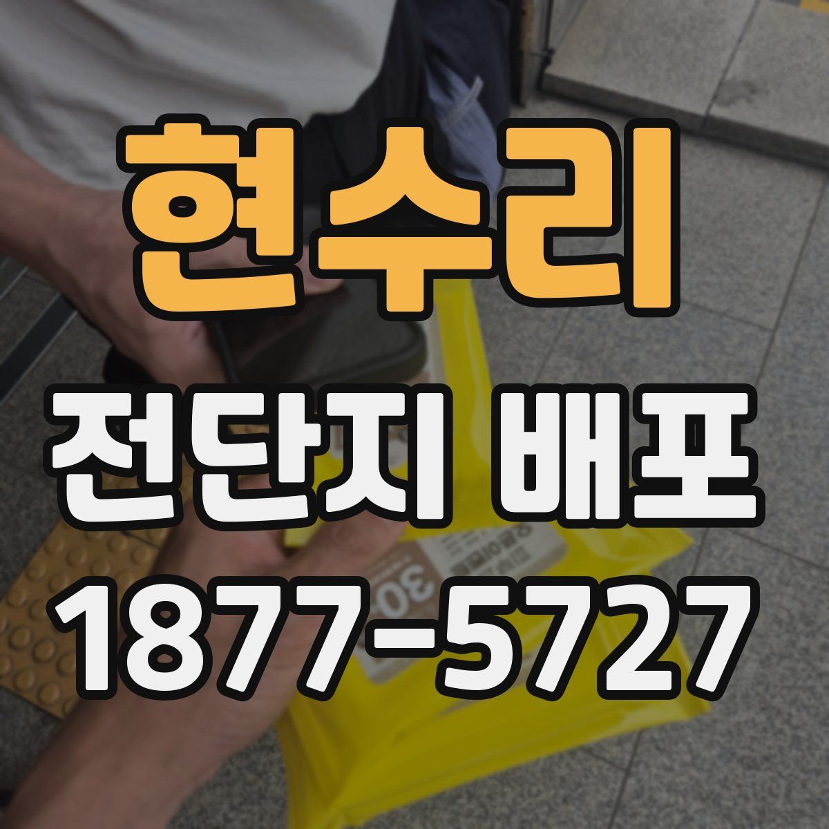 현수리 전단지 배포
