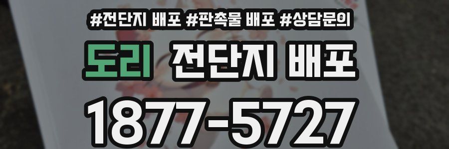 도리 전단지 배포