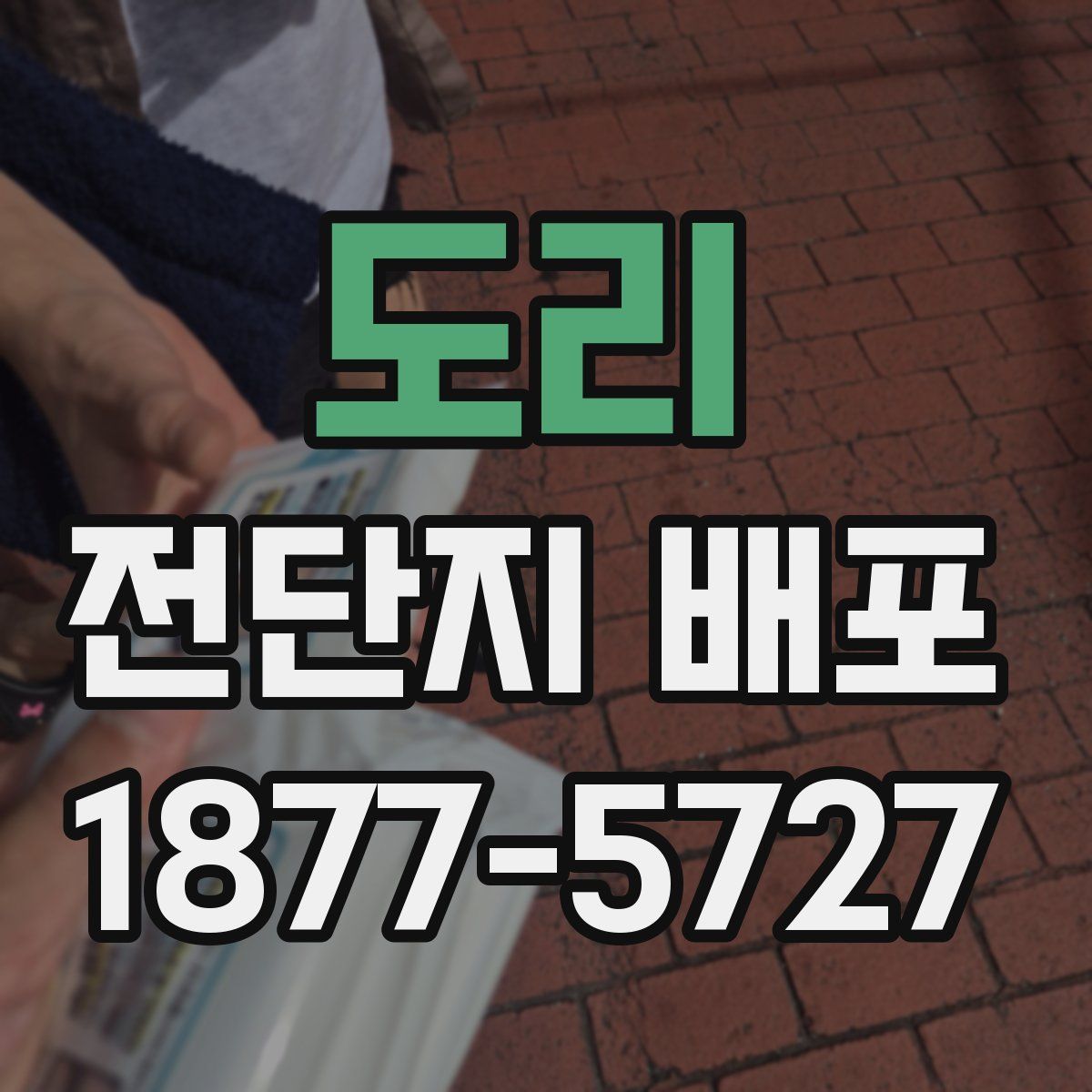 도리 전단지 배포
