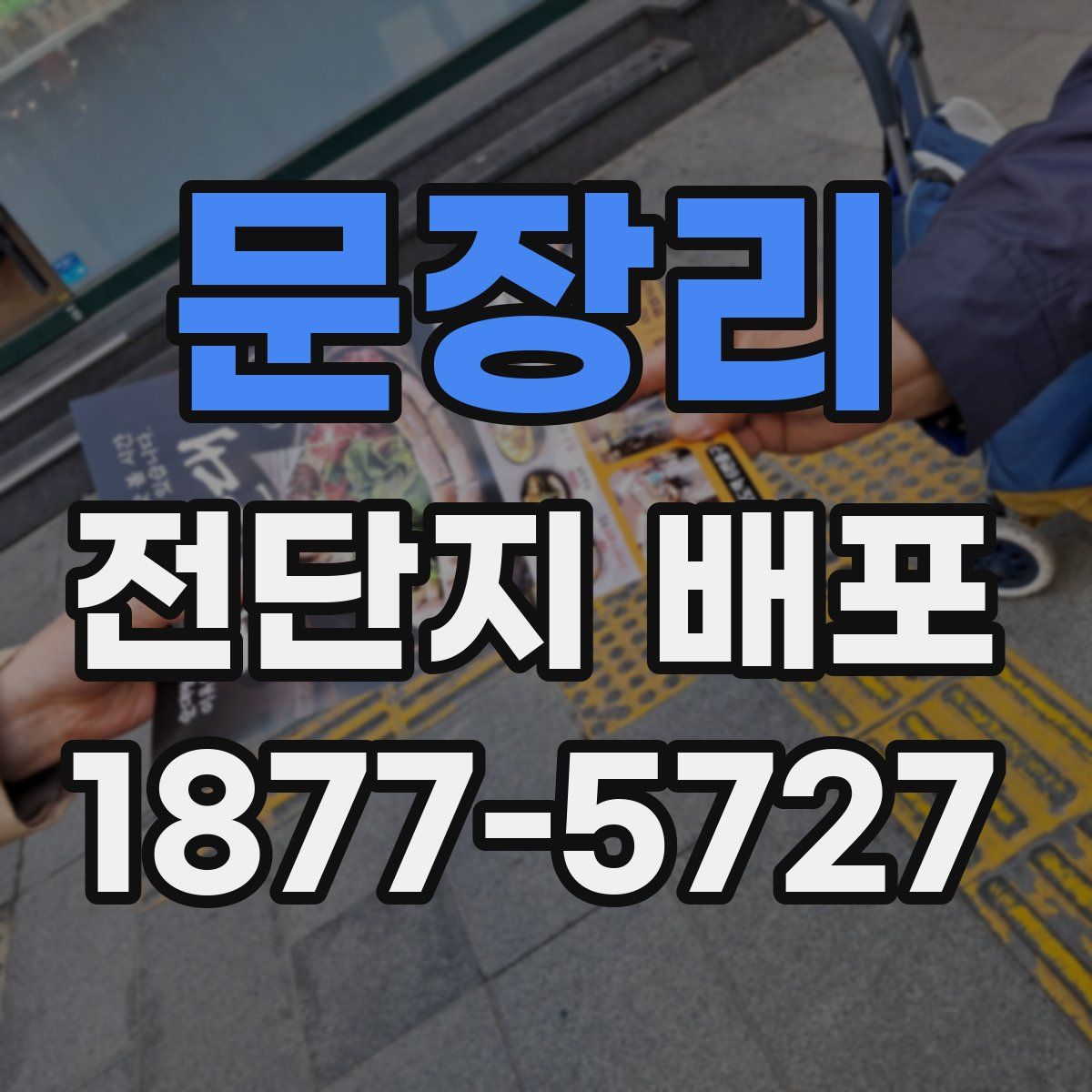 문장리 전단지 배포
