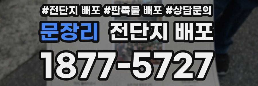 문장리 전단지 배포