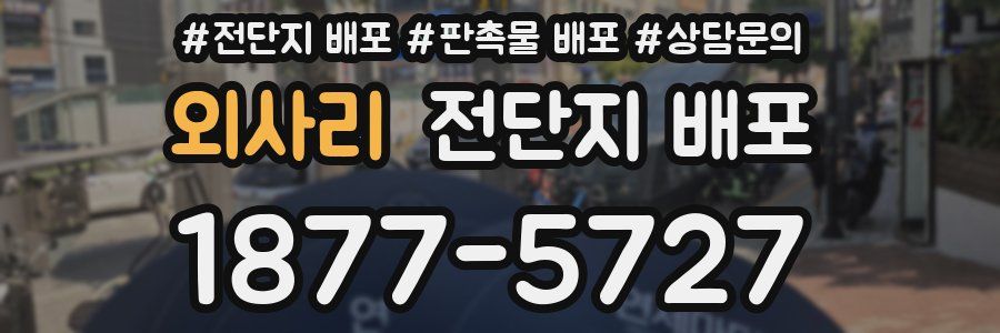 외사리 전단지 배포