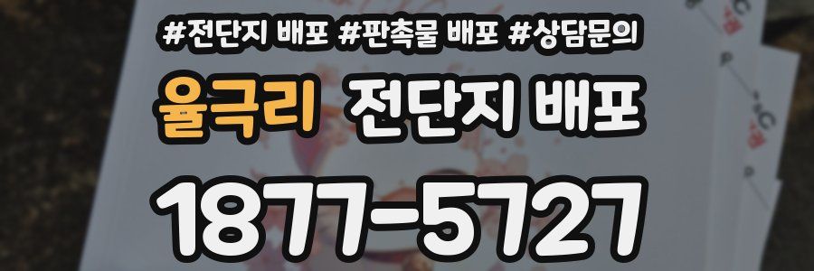 율극리 전단지 배포