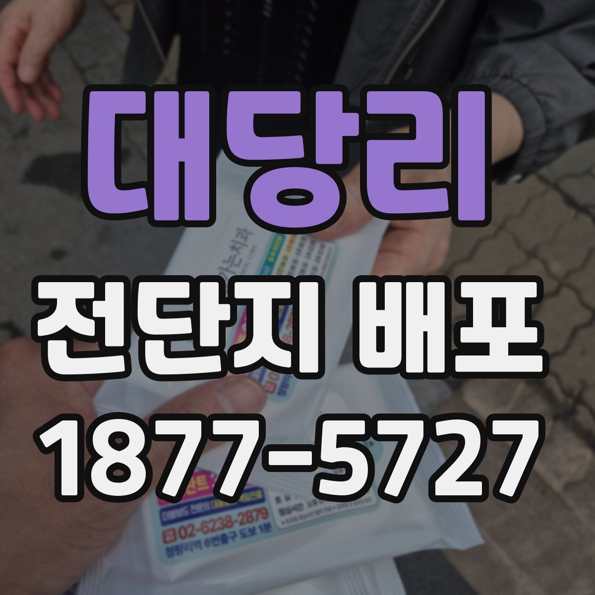 대당리 전단지 배포