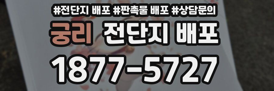 궁리 전단지 배포