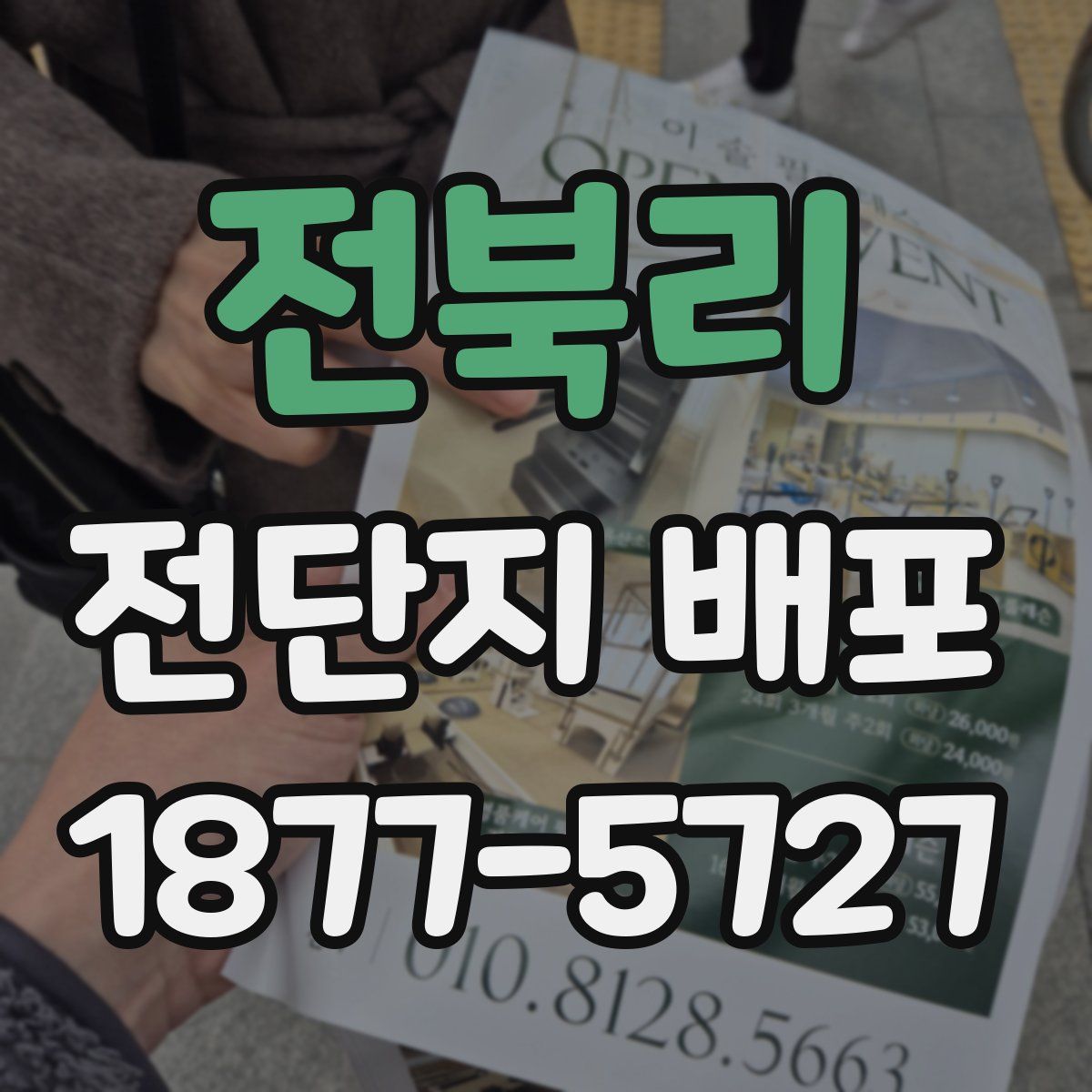 전북리 전단지 배포
