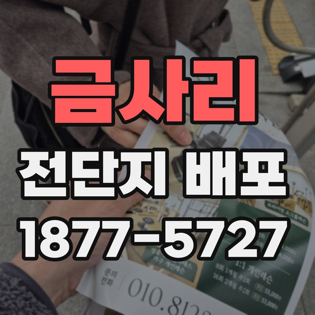 금사리 전단지 배포