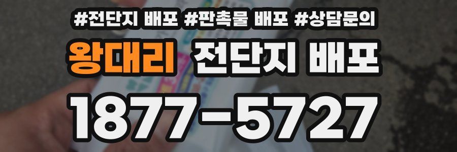 왕대리 전단지 배포
