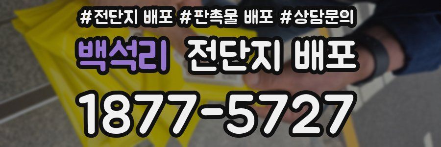 백석리 전단지 배포