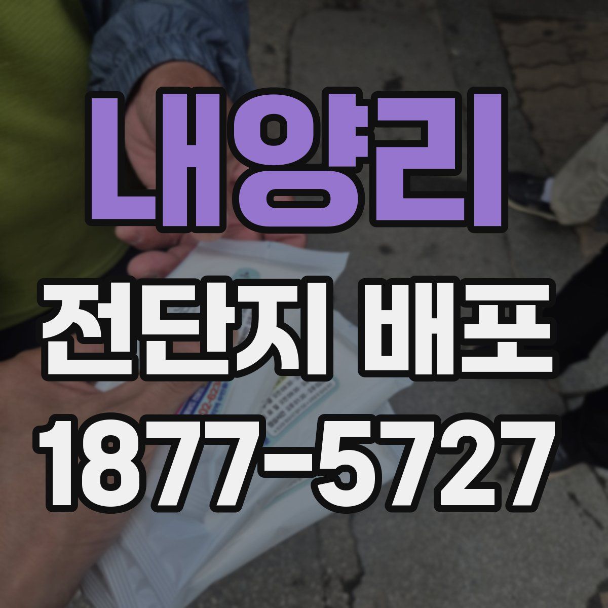 내양리 전단지 배포