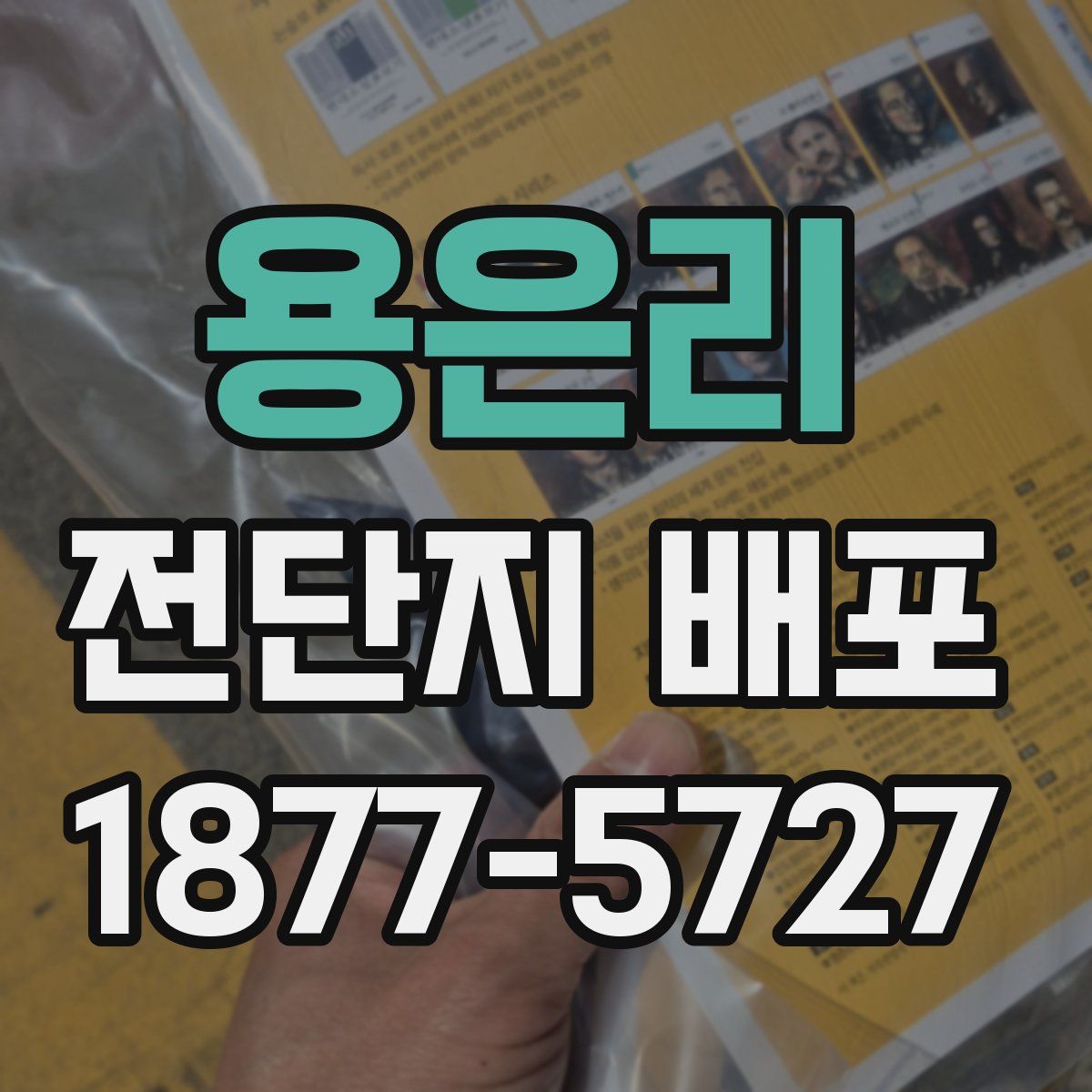 용은리 전단지 배포
