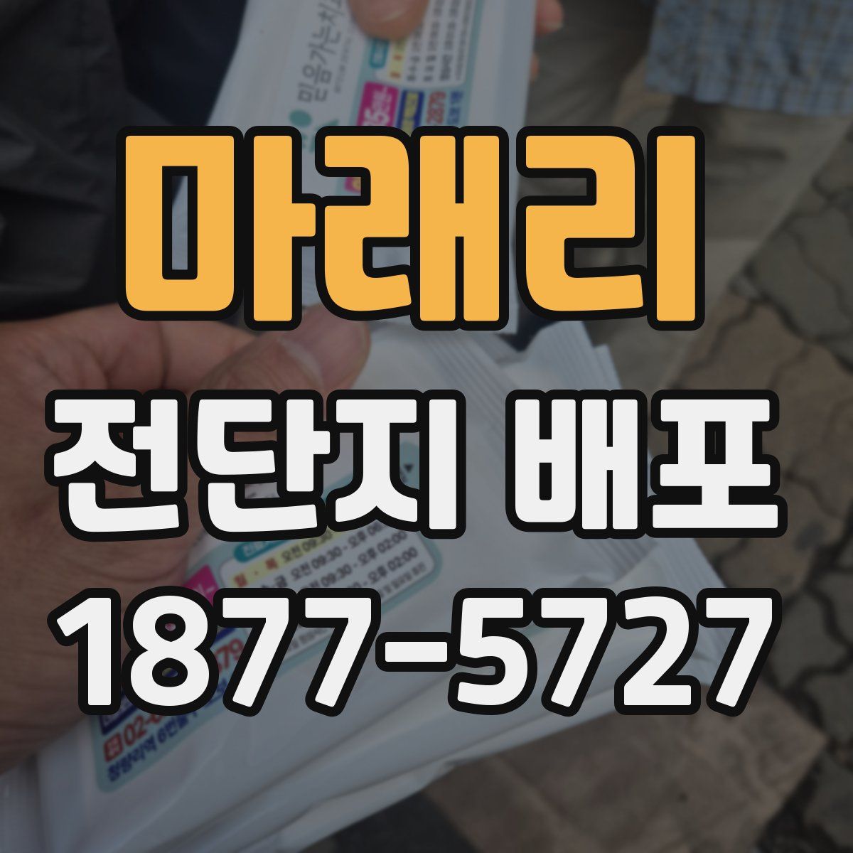 마래리 전단지 배포