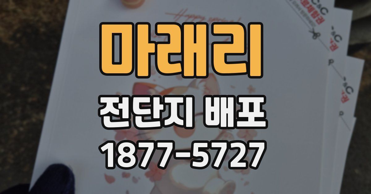 마래리 전단지 배포