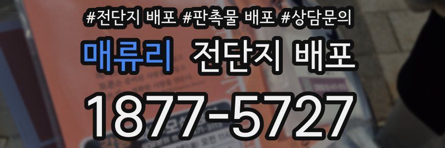 매류리 전단지 배포