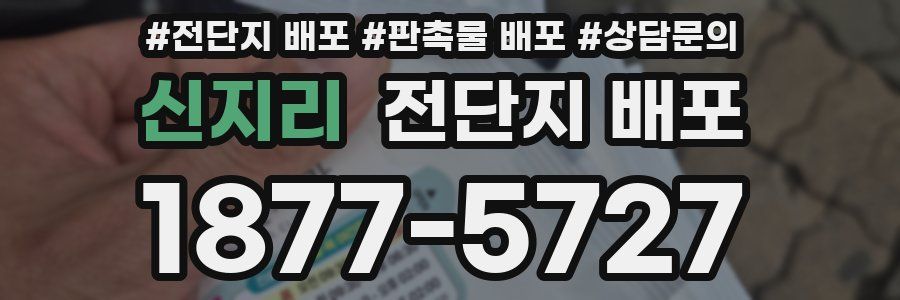 신지리 전단지 배포