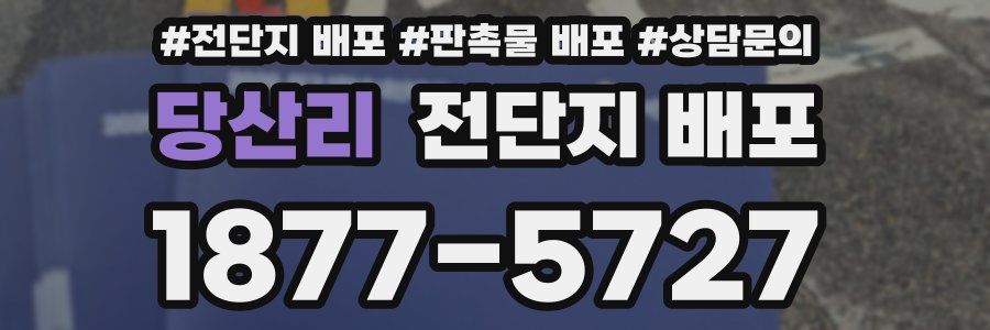 당산리 전단지 배포