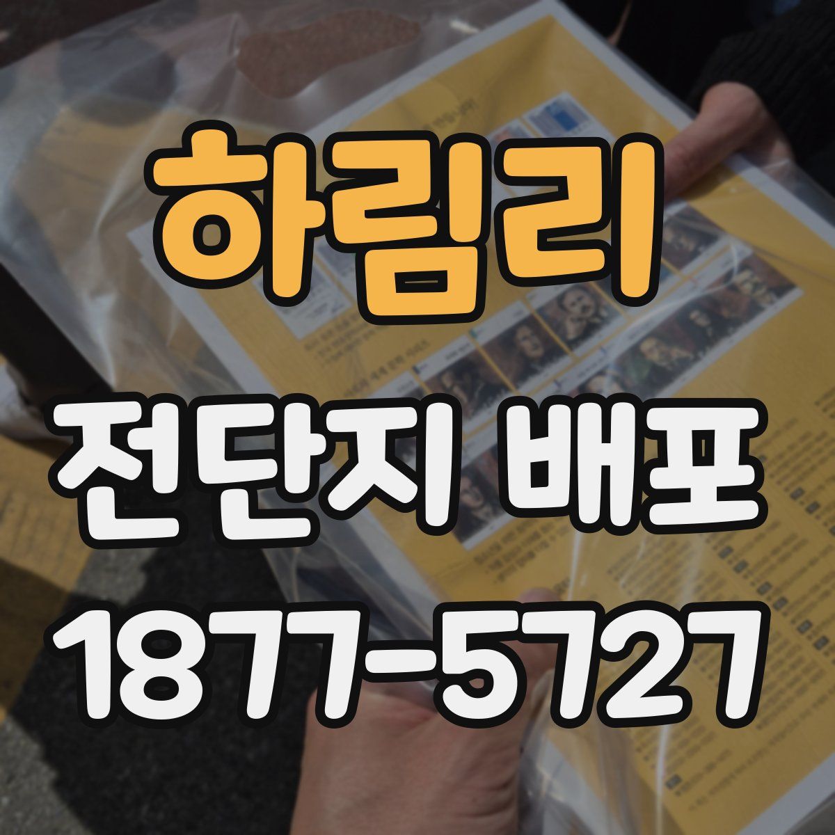 하림리 전단지 배포