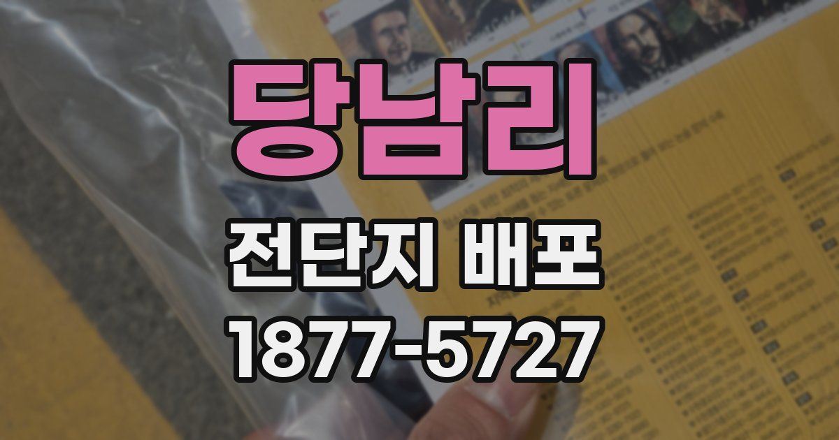 당남리 전단지 배포