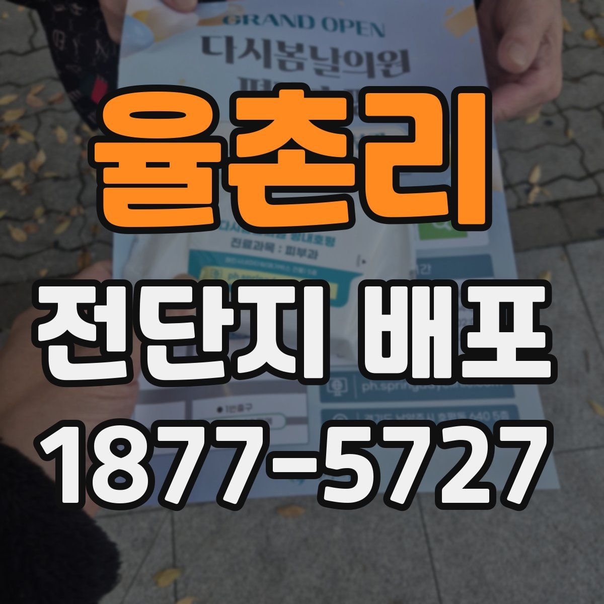 율촌리 전단지 배포