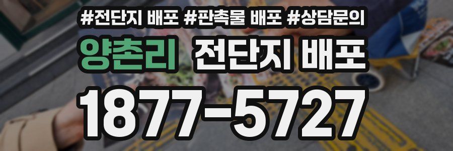 양촌리 전단지 배포