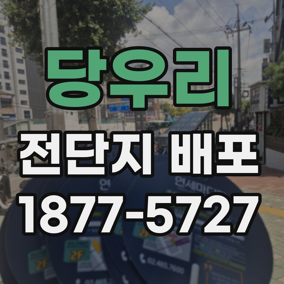 당우리 전단지 배포