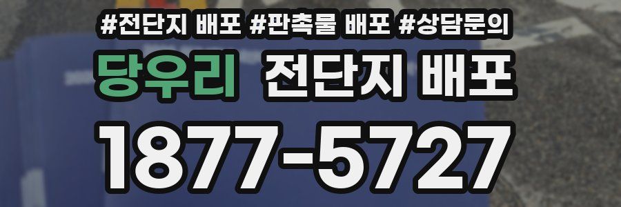 당우리 전단지 배포
