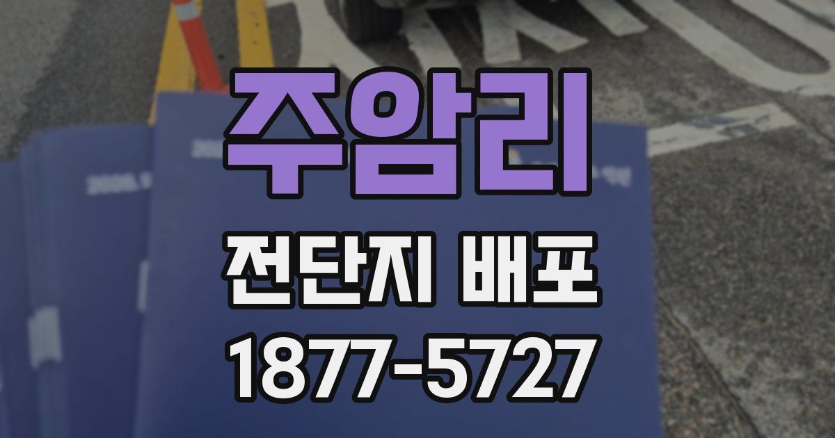 주암리 전단지 배포
