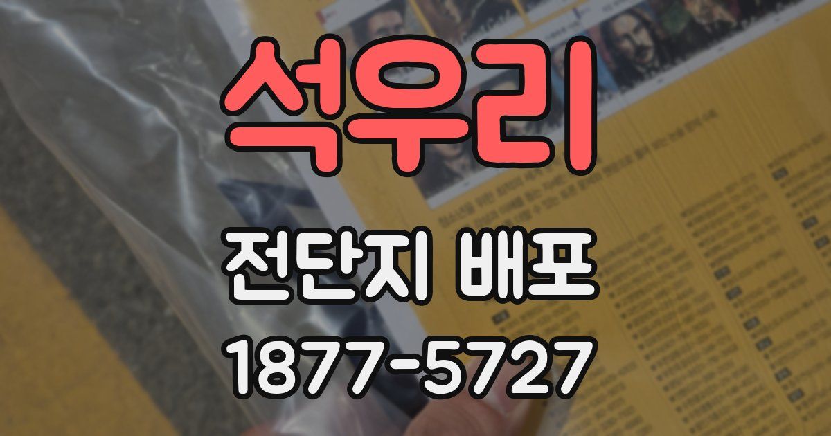 석우리 전단지 배포