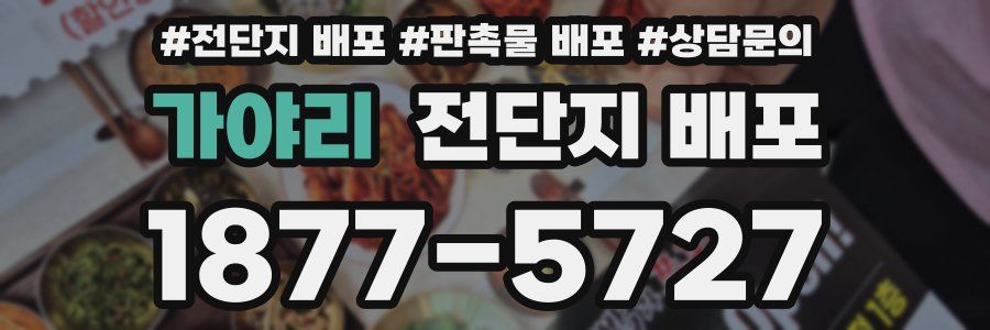 가야리 전단지 배포