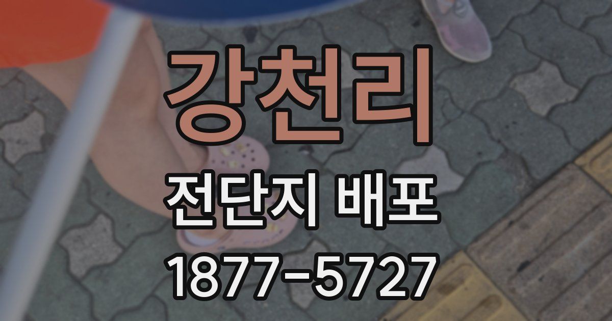 강천리 전단지 배포