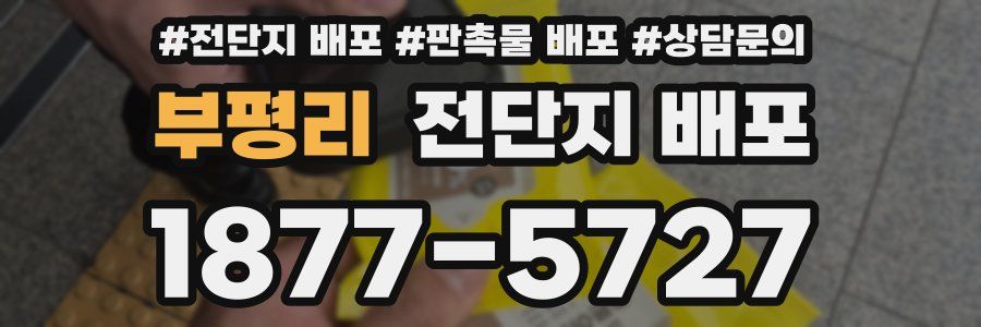 부평리 전단지 배포