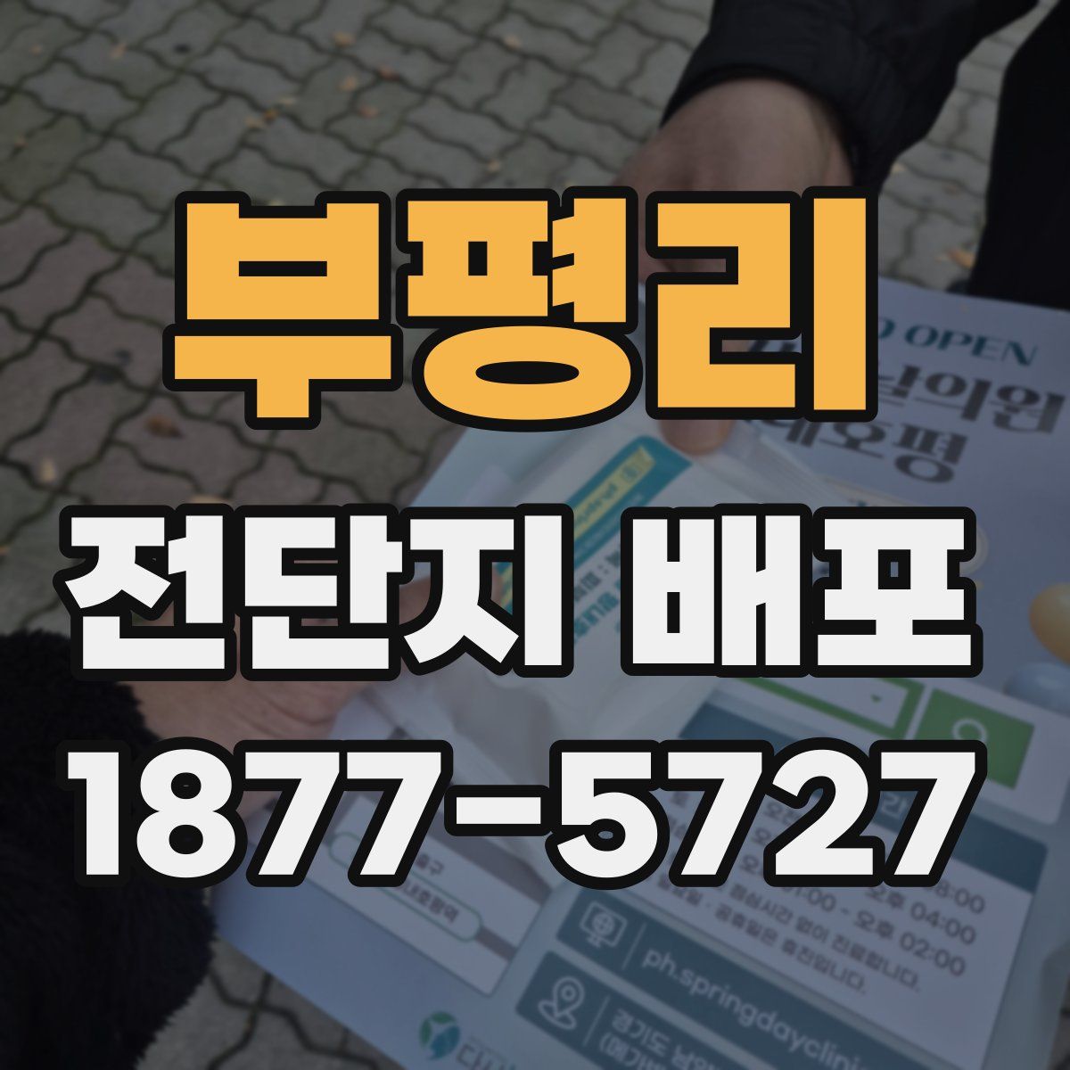 부평리 전단지 배포