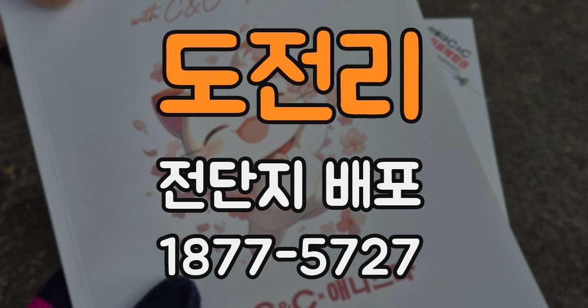 도전리 전단지 배포