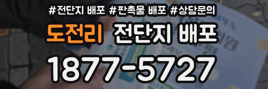 도전리 전단지 배포