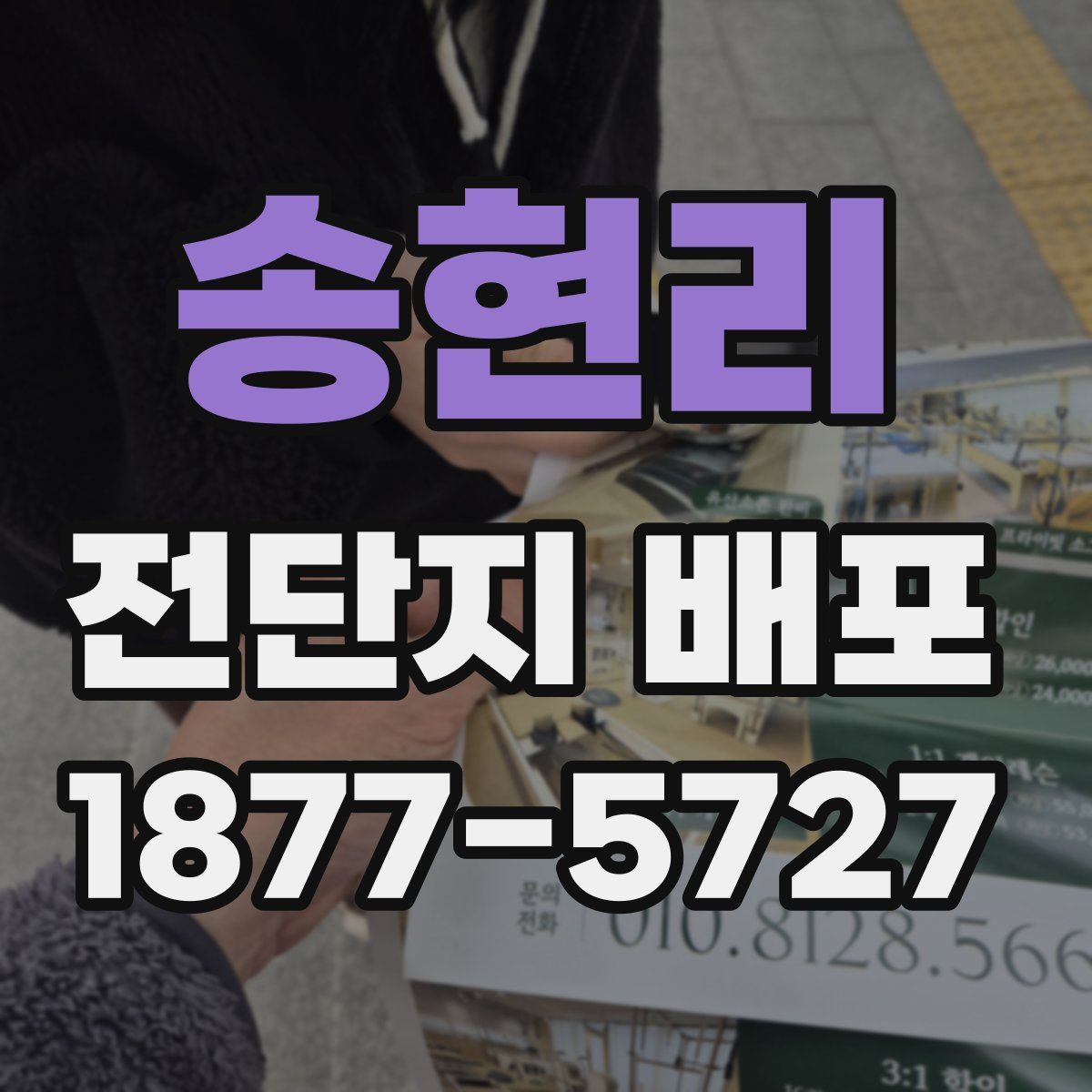 송현리 전단지 배포
