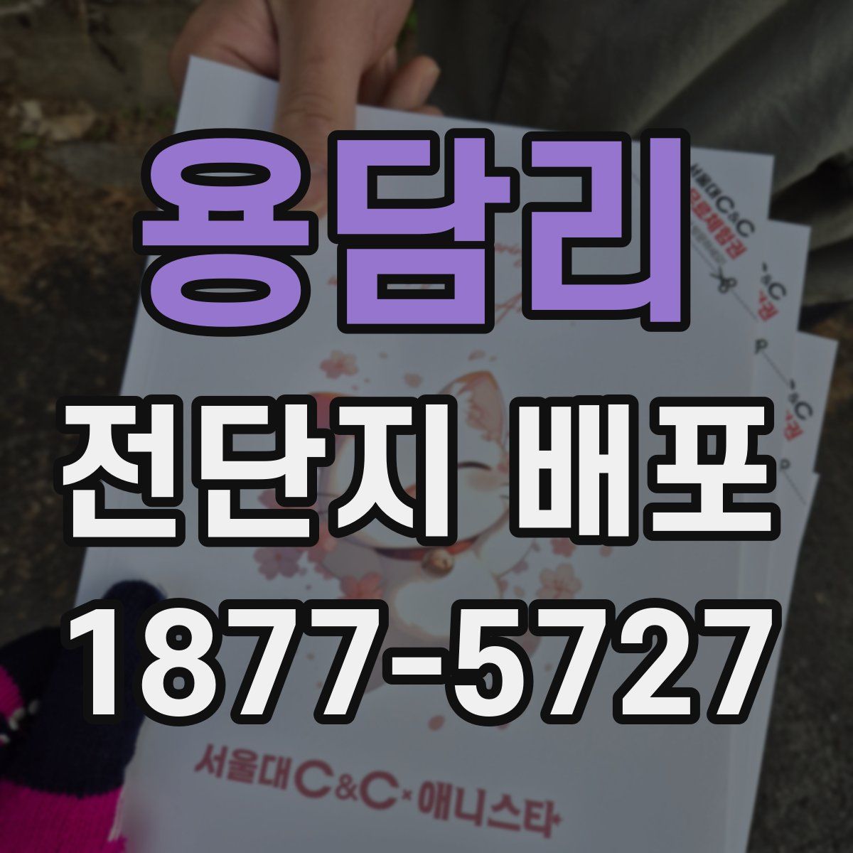용담리 전단지 배포