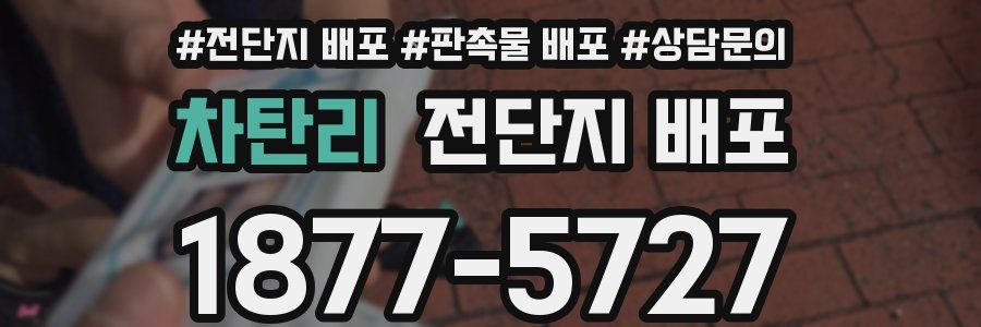 차탄리 전단지 배포