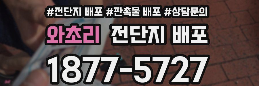 와초리 전단지 배포