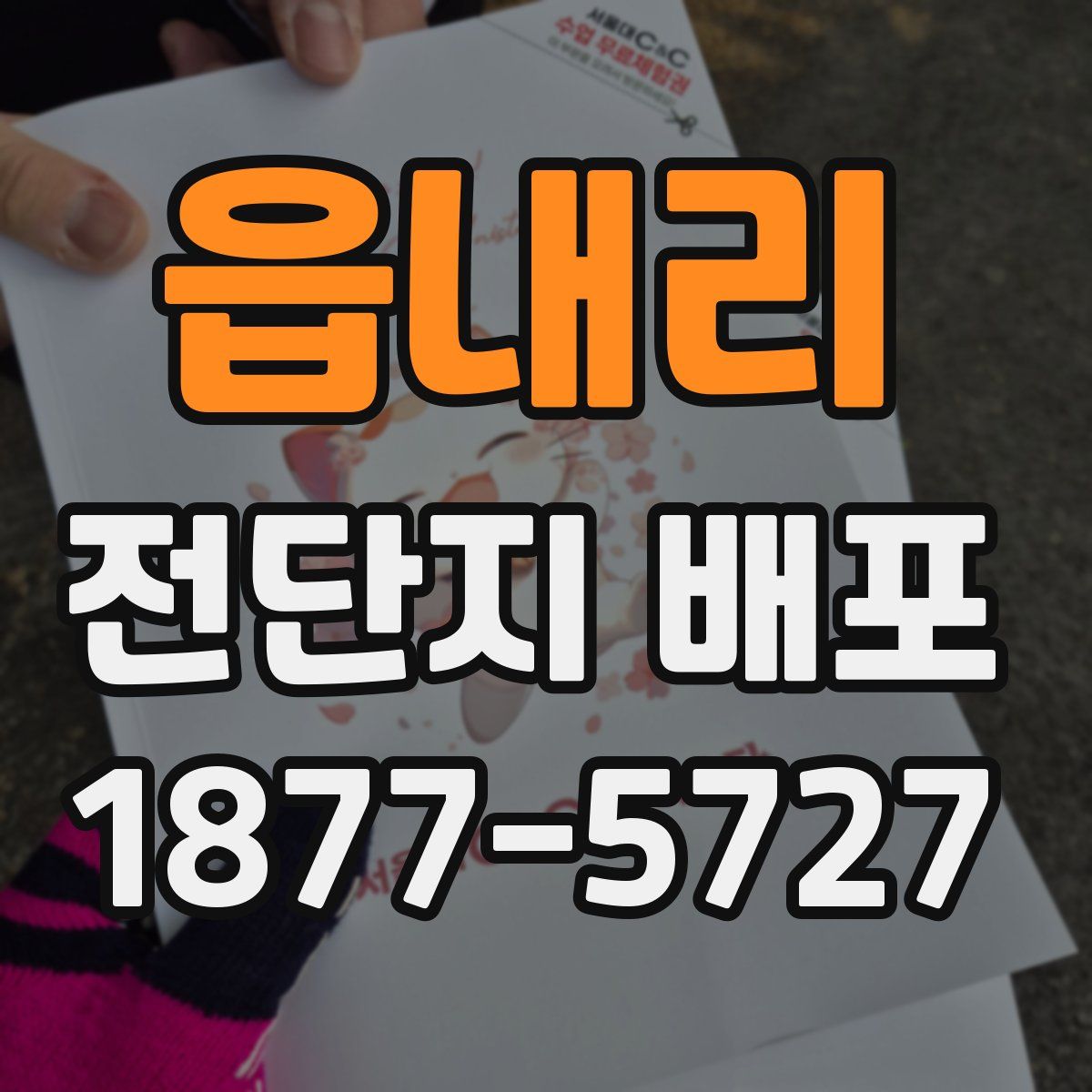 읍내리 전단지 배포