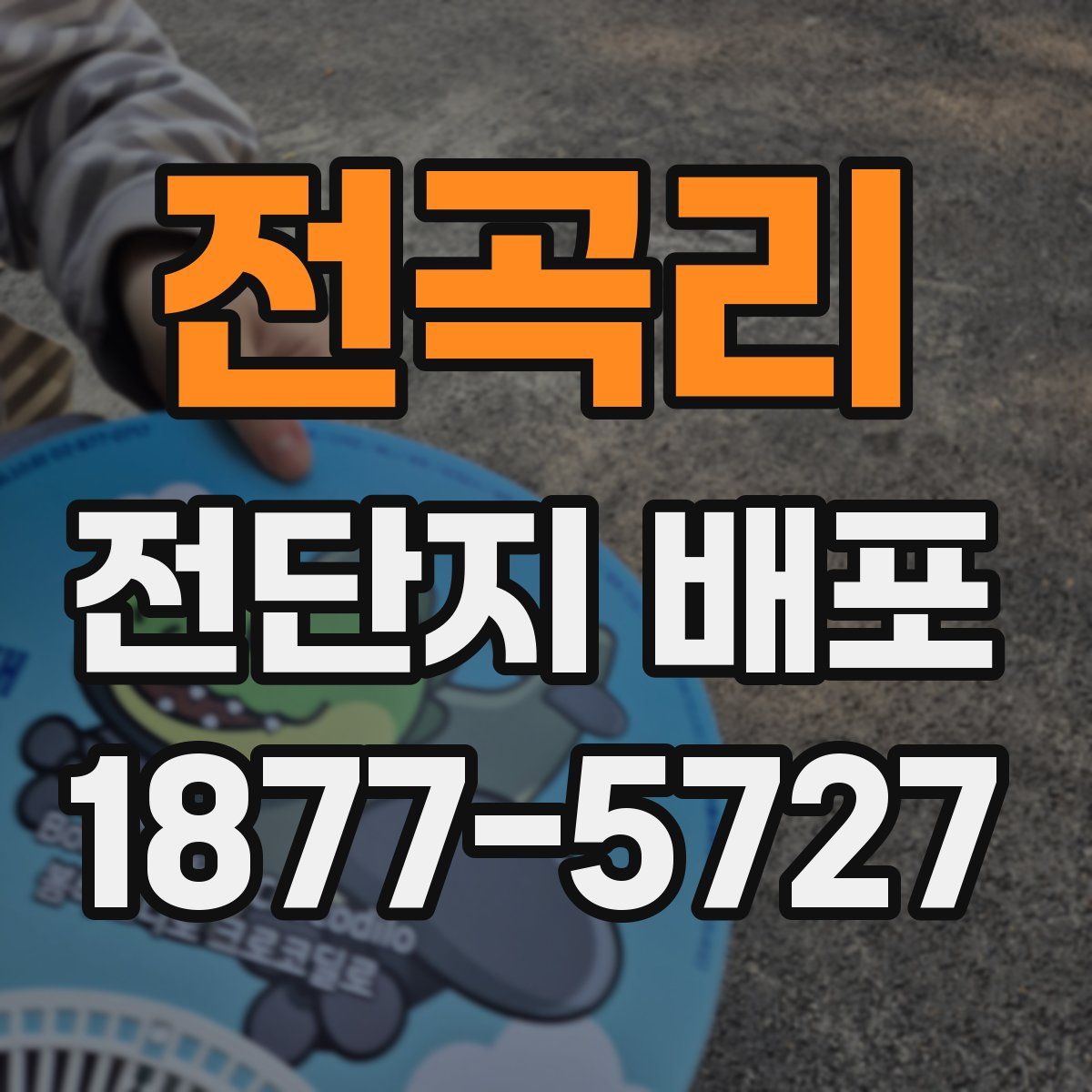 전곡리 전단지 배포