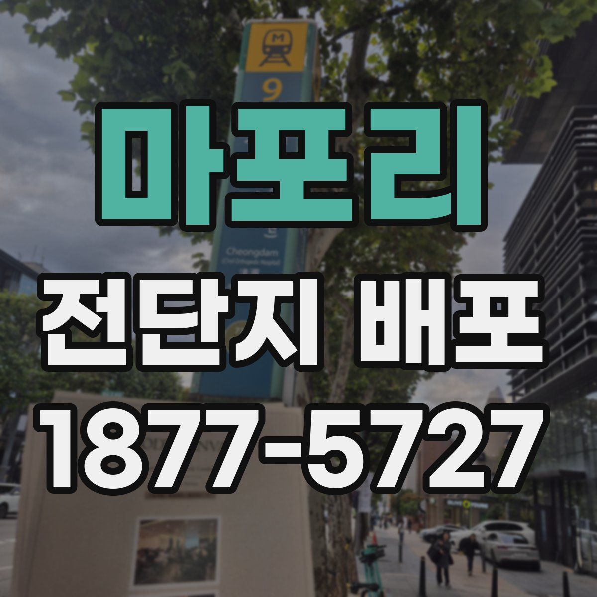 마포리 전단지 배포