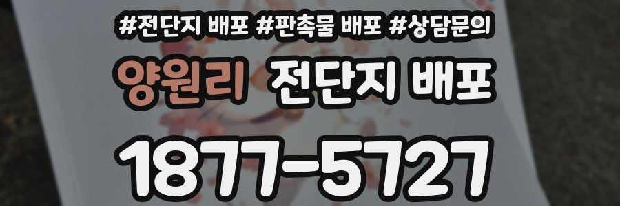 양원리 전단지 배포