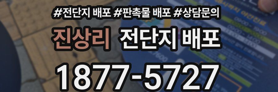 진상리 전단지 배포