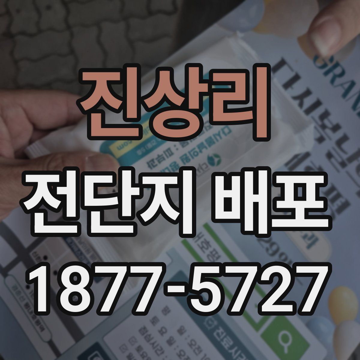 진상리 전단지 배포