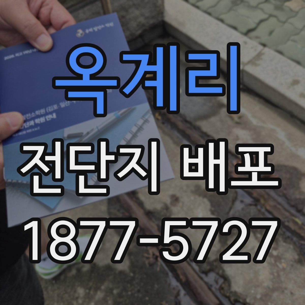 옥계리 전단지 배포